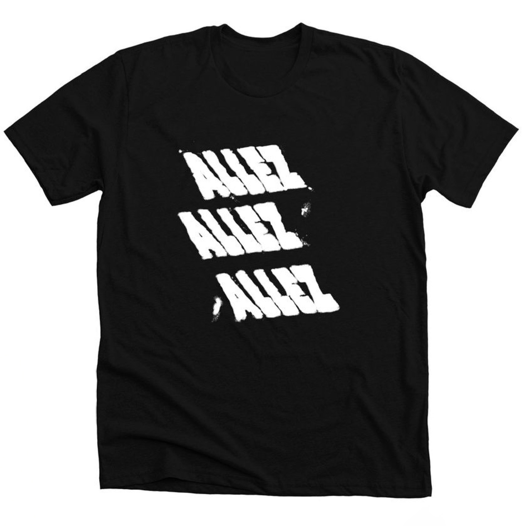 t-shirt with ALLEZ design