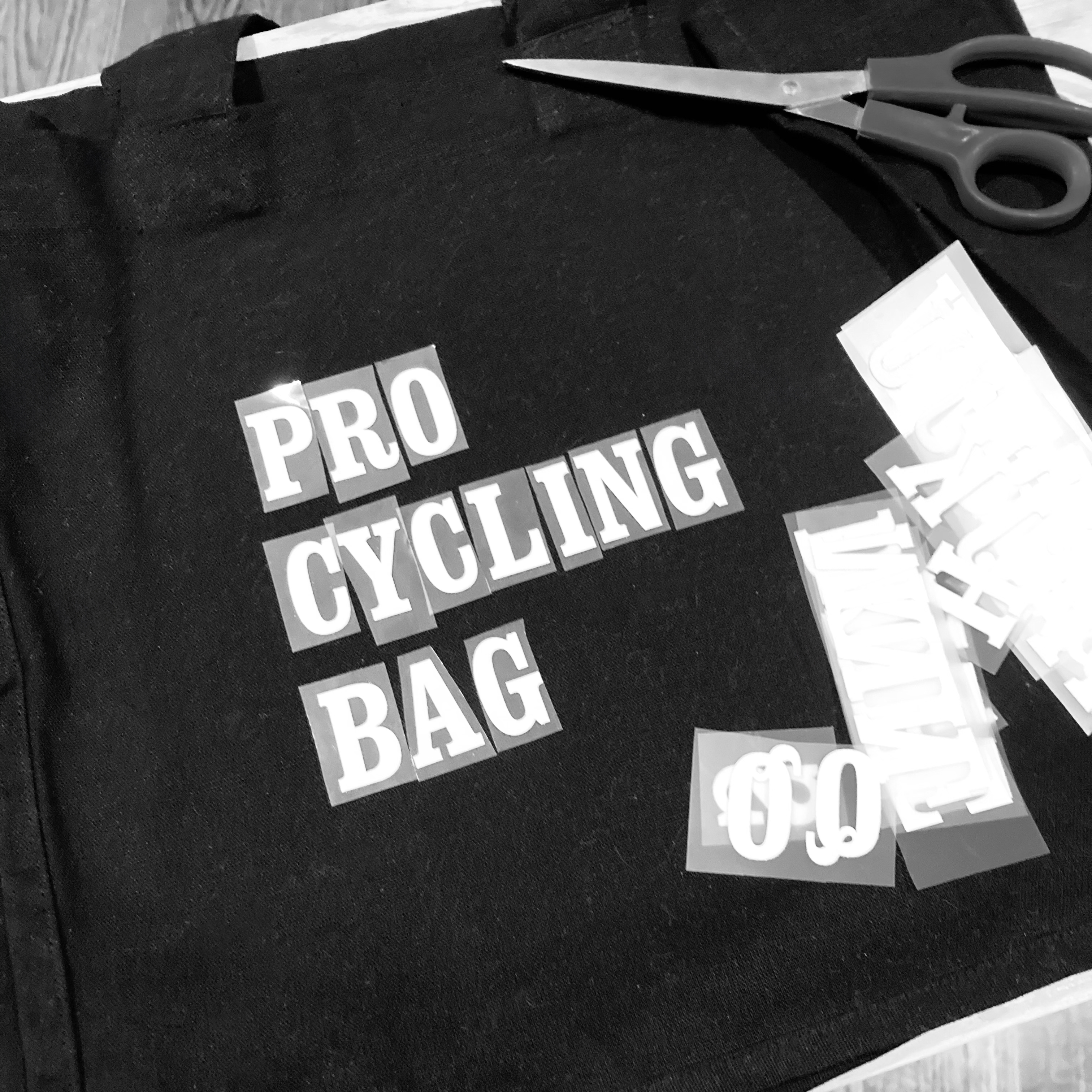 tote bag with cycling message